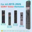 Replacement for Sony TV Remote, for All 2019-2026 Sony Remote Control for Bravia Smart TV with Voice Control. for Bravia XR/XBR/KD/K Series Google/Android TVs.
