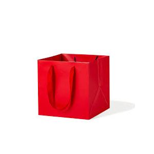7 Pack Red Large Square Gift Bags with Handles, Gift Wrap for Birthday Wedding Party Shopping Presents Anniversary
