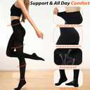 Medical Compression Pantyhose for Women and Men, 20-30 mmHg Compression Tights, Closed Toe, Graduated Support Hose High Waist Compression Stockings for Varicose Veins, Edema, DVT