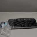 Logitech MK335 Quiet Wireless Keyboard and Mouse Combo - Black/Silver Keyboard and Mouse Combo Wireless, Ambidextrous