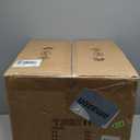 Farmhouse Table Lamps Black 18.8" Tall Ceramic Table Lamp Rustic Southwestern Clay Pot Ceramic Lampshade with Fabric Shade Bedside Nightstand for Living Room Bedroom House Office Entryway (White)