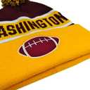 City Beanie Knit Hat with Pom Winter Cuffed Cap Sport Fans Gift for Men Women