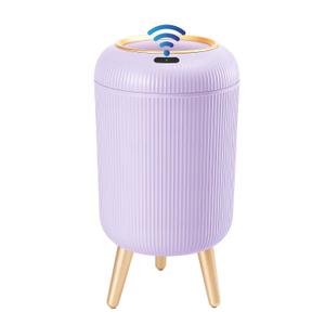 Procade Automatic Trash Can Bathroom,Auto Small Purple Garbage Can with Lid