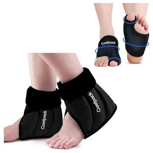 Foot Ice Pack Wraps for Bunion, 2 Packs Forefoot Toe Ice Packs Gel Hot Cold Compress & Ankle Ice Pack Wrap Heel Ice Pack for Pain Relief
