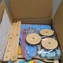 Ocean-Themed Wooden Baby Walker with Activity Center, Montessori Push Walker Toy for Babies 18 Months, Safe First Steps Baby Walking Aid for Boys & Girls