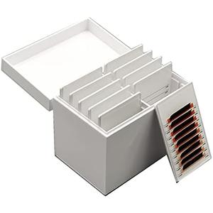 Acrylic Eyelash Storage Box, 10 Layers False Eyelashes Glue Pallet Holder Display Grafting Eye lashes Extension Close-Packed Display with 10 Pallets Makeup Organizer