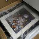 SIMON'S SHOP Black Picture Frame 11x14 with Mat, Gothic Halloween Decor