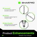 1/16 Router Bit 1/4 Shank, 1/16 CNC Router Bits 1/4 Shank, 1/16 Upcut CNC Bit, Up Cut Spiral Router Bits 1/4 , Solid Carbide Router Bits 1/4, Ideal for Wood Inlay, Plunge Plastic 3PCS