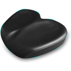 Comfortable Bicycle Saddle for Exercise and Road Bicycle Oversized Comfort Seat for Stationary Extra Wide Replacement Padded Bike Saddle Cushion for Women and Men