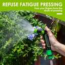 5 x Garden Hose Nozzle with High Pressure, 100% Heavy Duty Metal High Pressure Hose Nozzle with 4 Spray Patterns, Thumb Control On Off Valve for Lawn Plant Watering, Washing Car,Washing Pet and Home Use