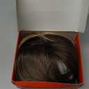 Hair Topper, 360 3D Hair Toppers for Women with Thinning, 18 Inch Long Pieces for Women Clip in Wispy or Side Bangs(Ombre Light Brown to Blonde, 3D Side Bangs)