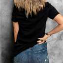 SELINK Womens Summer Short Sleeve Tops Halloween Sequin Pumpkin Printed T Shirts Casual Basic Graphic Tees (Black, XXL)
