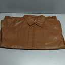 Yousify Womens Leather Jacket Oversized Faux Casual Zip Up Bomber Motorcycle Jackect Trendy Fall Winter Clothes S-XXL (Dark Brown, XL)