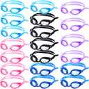 Gejoy 20 Pairs Kids Swimming Goggles No Leaking Swim Goggles Wide View Swim Glasses for Youth Children and Teens from 6 to 14 Years Old, Waterproof and Clear Vision, Random Color
