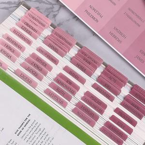 Thinkor Reposition Laminated Bible Tabs, Large Print Pink Stickers, Easy to Read & Apply Bible Tabs for Women and Man