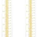 7'' Capacity Rain Gauge Replacement Tube Glass, 2 Pcs