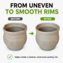 Large Pottery Rim Cone Shaper for Clay, Ceramic Rim Tool for Bowls and Mugs