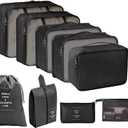 9 set Packing Cubes for Travel,Effortless Organization Cube for Quick Packing& Unpacking, Travel Must Have Suitcase Organizer Essentials for any Journey,Business trip,Cruise,Camping,hiking,Vacation.