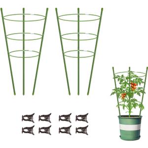 Garden Plant Support Tomato Cage, Upgrade Trellis for Climbing Plants, Plant Trellis Kits (2 Pack-18)