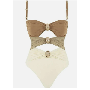 GeRRiT One Piece Swimsuit, Brown Medium,