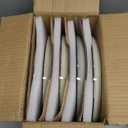 GBHOME Ceramic Dinnerware Sets for 8, 24 Pieces Stoneware Plates and Bowls Sets, Scratch Resistant Dishes, Dishwasher & Microwave Safe, Reactive Glaze-Green Wheat