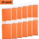 Chumia Emergency Thermal Blanket Bulk 83 x 63 Gigantic Foil Space Blanket Survival Reflective Accessories Gift for Homeless Camping Gear First Aid Hiking Outdoor (Orange)