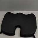 Comfortable Seat Cushion for Office Chairs, Enhanced Memory Foam, Black
