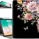 Vimorco for iPad Air 11 Inch Case M4/M3/M2 2026/2025/2024, for iPad Air 5th/4th Generation Cases 10.9-inch, Fit iPad Pro 11 Inch Case 4th/3rd/2nd/1st Generation, Pencil Holder/Typing Stand, Floral (Flower Butterfly)