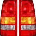 Boine Tail Light Compatible With 1999-2002 Chevy Silverado 1500 2500 3500 1999-2006 GMC Sierra 1500 2500 3500 Driver and Passenger Side Rear Light Brake Lamps