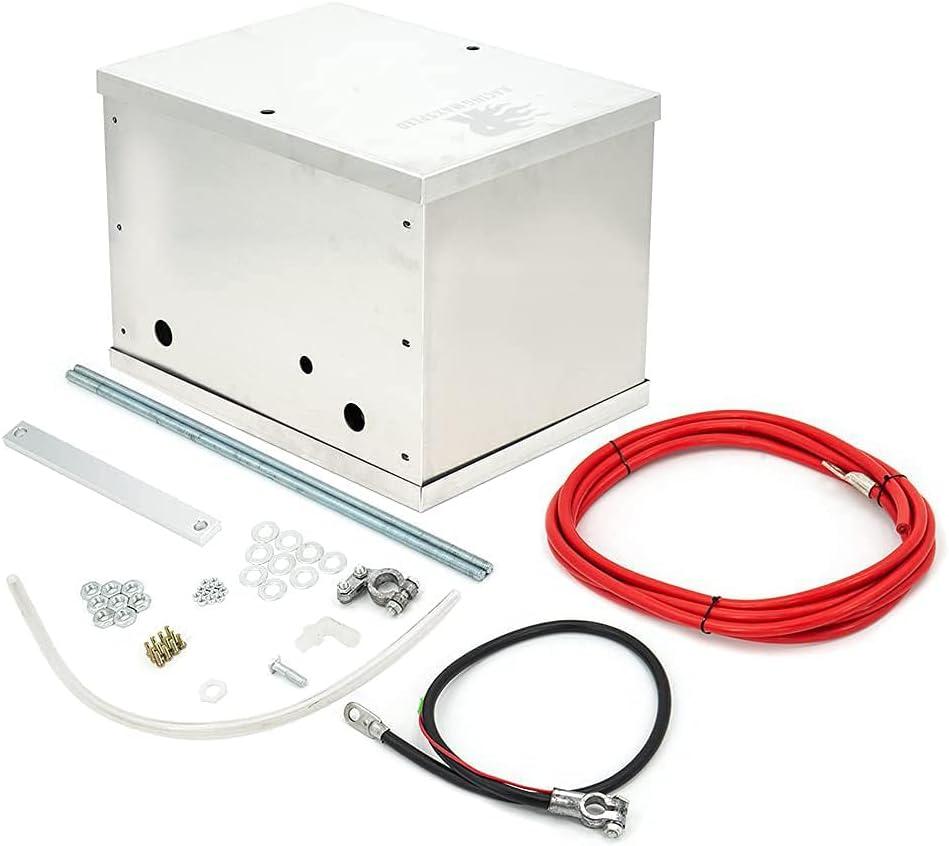 Complete Aluminum Battery Box Relocation Kit Universal Billet Race Off Road Kit fit for all cars