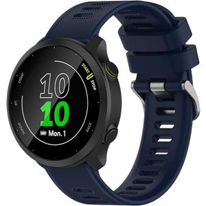Band Compatible with Garmin Forerunner 55 20mm Soft Silicone Replacement Watch Band Strap Wristband for Forerunner 570 42mm/165/158/645/245/Vivoactive 5/6/Venu 2 Plus/Galaxy watch 4 42MM