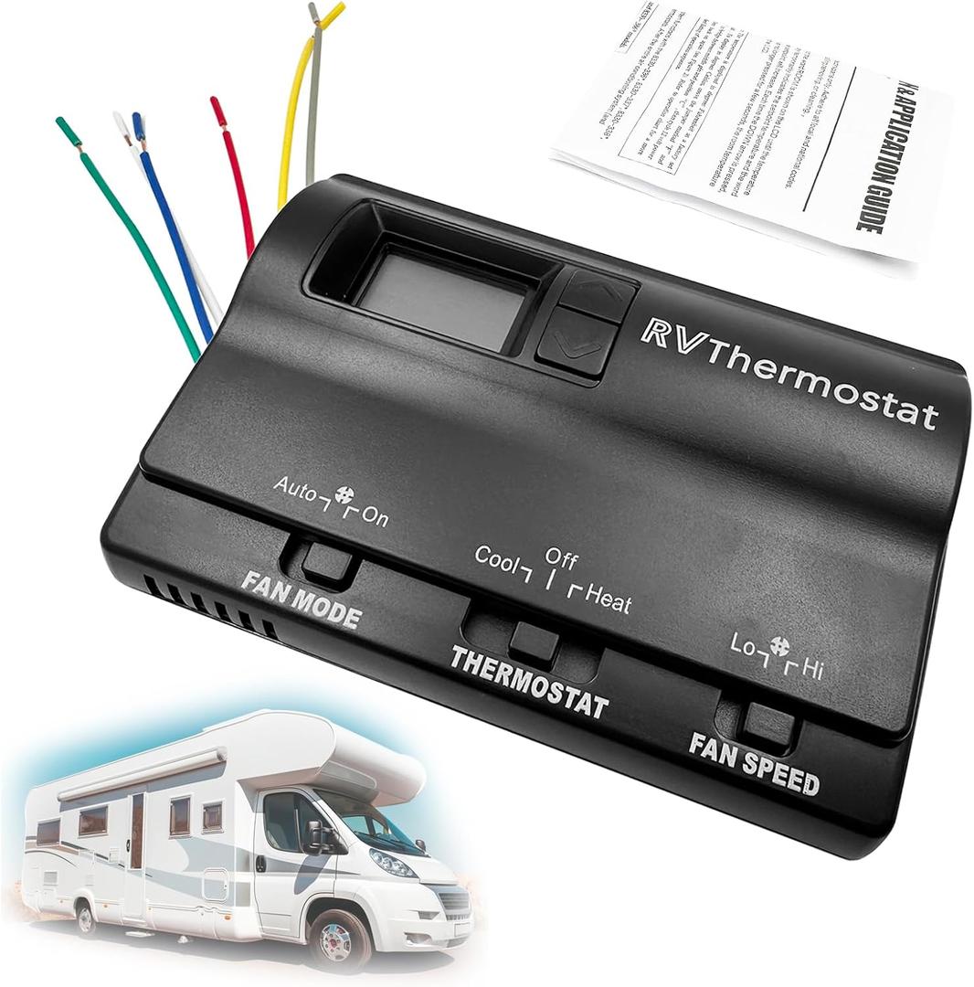 83303862 RV Digital Thermostat, Heat/Cool T-Stat Wall Thermostat Fit for Coleman Mach 8330-336 337 338 339 368 386 Air Conditioner 83303362