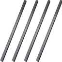 Tenare 4 Pieces Hanging File Rails PVC Black File Rails Hanging System Keeping Your Folders Neat and Organized(1/2 Inch Drawer Sides 24 Inch Long)