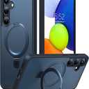 TORRAS Magnetic Ostand for Samsung Galaxy S24 Plus Case, Translucent Black
