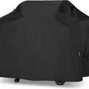 Unicook Grill Cover 60 Inch for Outdoor Grill, Heavy Duty Waterproof BBQ Cover with Side Handles and Air Vents, Weather Resistant, Compatible with Weber Charbroil Nexgrill Kenmore Gas BBQs, Black