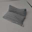 ZHIWEIKJ Dog Bone Neck Support Pillow with Buckwheat Hull Adjustable Cervical Pillow 3D Stripes Print Lumbar Pillow Separable Design Soft Breathable(I)