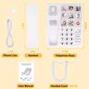 Uvital Big Button Phone for Seniors, Corded Landline Phone with 9 One-Touch Dialing Big Buttons, Hands-Free Calling, Loud Ringer, Easy to Use for Visually Impaired Telephone for Seniors