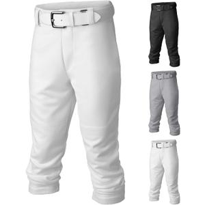 Easton | PRO+ Pull Up Baseball Pant | Youth | Full Length | Elastic Bottom | Youth White, Y XS