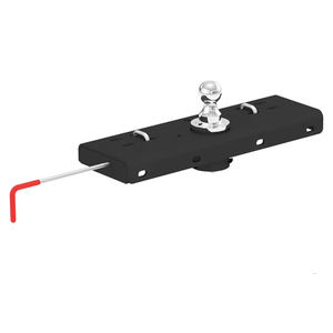 CURT 60607 Double Lock Gooseneck Hitch with 2-5/16-Inch Flip-and-Store Ball, 30,000 lbs