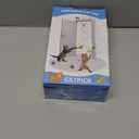 Interactive Cat Toys for Indoor Cats: Automatic Flying Bird Feather Wand Chase Exercise Enrichment Stimulation, USB Rechargeable Durable Safe Hanging Toy for Bored Kittens Adult Multi Cat Households (White)