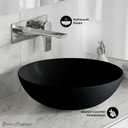 Classe 16" Color Ceramic Sink in Matte Black
