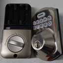 TEEHO TE002 Fingerprint Door Lock - Keyless Entry Door Lock - Electronic Keypad Deadbolt - Smart Locks for Front Door - Auto Lock - Easy Installation - Satin Nickel