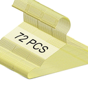 Jetec 72 Pcs 12 Inch Gold Kids Baby Hangers Strong Metal Children's Closet Clothes Hangers for Space Saving, Hanging Coats, Pants & Clothes (Gold)