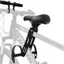 Mountain Bike Child Seat, Removable Front Bicycle Child Seat, Compatible with All Adult Mountain Bikes - with Armrest Frame, Suitable for Children Aged 2-5 Years (up to 48 lbs), Easy to Remove and Install