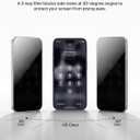 Belkin ScreenForce InvisiGlass Privacy Screen Protector for iPhone 17 Pro, Scratch-Resistant Impact Protection w/Included Easy Align Tray for Bubble Free Application - Made with Recycled Glass