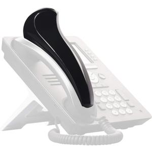 Softalk Antibacterial Black Phone Shoulder Rest | Landline Telephone Accessory (00101M)
