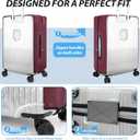 Transparent PVC Suitcase Cover, No Disassembly Required Clear Luggage Protector Suitcase Cover