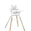 Stokke Clikk High Chair, White - All-in-One High Chair with Tray + Harness - Light, Durable & Travel Friendly - Ergonomic with Adjustable Features - Best for 6-36 Months or Up to 33 lbs