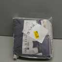 LA MEACK Couch Cushion Covers for Sectional Sofa L Shape Washable Separate Seat Chaise Couch Cover Stretch Sofa Slipcovers with 2 Pcs Pillowcases(2 Seater + 1 Chaise, Dark Grey)