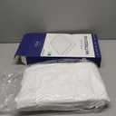 Quilted Fitted Mattress Pad Protector Twin Size - Elastic Fitted Mattress Topper & Cover - Breathable, Soft, Low Profile Top Cover with 8-16 Inch Deep Pockets - Easy-Fit and Machine Washable - White